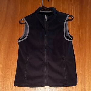 L.L.Bean Black Polartec Windbloc Fleece Vest - Size S